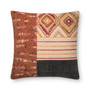 Loloi P0679 Rust  Grey 22 x 22 Cover Only Pillow