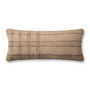 Angela Rose x Loloi Calista PAR0018 Tan  Slate 13 x 35 Cover Only Pillow