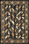 Loloi II Nala Black  Beige 18 x 18 Sample Rug