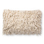 Loloi P0537 Cream 16 x 26 Cover wPoly Pillow