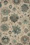 Loloi Padma Ivory  Blue 18 x 18 Sample Rug