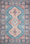 Loloi II Skye Turquoise  Terracotta 18 x 18 Sample Rug