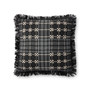 Loloi P0927 Black  Grey 18 x 18 Cover wPoly Pillow