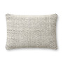 Loloi II PLL0120 Ivory 16 x 26 Cover wPoly Pillow