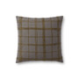 Jean Stoffer x Loloi Edward Charcoal  Olive 18 x 18 Cover wPoly Pillow