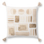 Loloi P0934 Charcoal 22 x 22 Cover wPoly Pillow