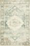 Loloi II Rosette Teal  Ivory 18 x 18 Sample Rug