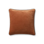 Chris Loves Julia x Loloi Liza Rust 18 x 18 Cover wPoly Pillow