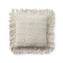 Loloi PLL0033 Ivory 18 x 18 Cover wPoly Pillow