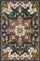 Loloi Victoria Teal  Raspberry 18 x 18 Sample Rug