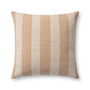 Chris Loves Julia x Loloi Auggie Orange  White 22 x 22 Cover Only