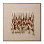 Loloi Earthy Locs Beige  Multi 3-2 x 3-2 Wall Art
