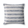 Loloi PLL0134 Blue  Ivory 22 x 22 Cover wDown Pillow