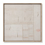 Loloi Revived Beige  Ivory 2-8 x 2-8 Wall Art