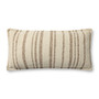 Brigette Romanek PBR0011 Natural  Tan 12 x 27 Cover Only Pillow