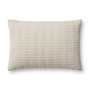 Jean Stoffer x Loloi PJS0017 Beige  Ivory 16 x 26 Cover wPoly Pillow