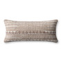 Loloi PLL0124 Ivory  Beige 12 x 27 Cover wPoly Pillow