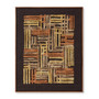 Loloi Perpindicular Gold  Orange 2 x 2-6 Wall Art