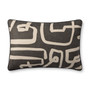 Brigette Romanek PBR0010 Charcoal  Natural 16 x 26 Cover wDown Pillow