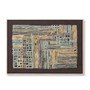 Loloi Bisect Blue  Gold 3-6 x 2-6 Wall Art