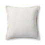 Chris Loves Julia x Loloi Morris White 22 x 22 Cover w Poly Pillow