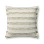 Loloi PLL0134 Green  Ivory 22 x 22 Cover Only Pillow