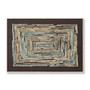 Loloi Midpoint Gold  Blue 3-6 x 2-6 Wall Art