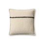 Brigette Romanek PBR0015 Natural  Charcoal 18 x 18 Cover wDown Pillow