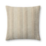 Brigette Romanek PBR0002 Natural  Ivory 22 x 22 Cover wDown Pillow
