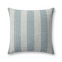 Chris Loves Julia x Loloi Auggie Blue  White 22 x 22 Cover w Down Pillow
