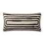 Brigette Romanek PBR0009 Natural  Black 12 x 27 Cover wPoly Pillow