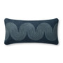 Brigette Romanek PBR0004 Navy  Blue 12 x 27 Cover wDown Pillow