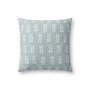 Chris Loves Julia x Loloi Tully Light Blue 18 x 18 Cover w Poly Pillow