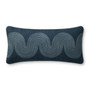 Brigette Romanek PBR0004 Navy  Blue 12 x 27 Cover Only Pillow