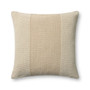 Loloi Ivory  Beige 22 x 22 Cover wDown Pillow
