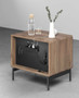 BDI Linq Bedroom Nightstand 28-Inch in Natural Walnut