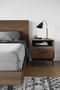 BDI Linq Bedroom Nightstand 22-Inch in Toasted Oak