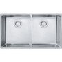 Franke 32 Stainless Steel Cube Double Bowl Sink