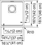 Franke Kitchen Sink 18-Inch Peak Undermount Single Bowl in Matte Black