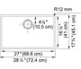 Franke 29 Cube Undermount 18-Gauge Stainless Steel Kitchen Sink