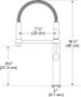 Franke Pescara Semi-Pro Kitchen Faucet in Matte Black