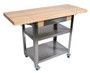 John Boos  Co. Cucina Elegante Hard Maple Top Cart