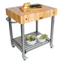 John Boos  Co. Cucina DAmico Hard Maple Top Cart