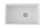 Rohl Allia 32-Inch Fireclay Single Bowl Kitchen Sink in White