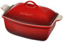 Le Creuset Heritage 4.5 Qt. Deep Covered Rectangular Baker In Cerise