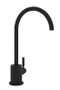 Rohl Lux Matte Black Stainless Steel C-Spout Filter Faucet