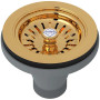 Rohl Shaws Italian Brass Manual Basket Strainer With Pull Knob