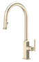 Rohl Apothecary C-Spout Pull-Down Faucet in Satin Nickel