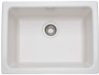 Rohl 24 Allia Single Bowl Undermount Fireclay Pergame Sink