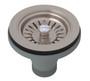 Rohl Shaws Manual Basket Strainer with Pull Knob in Satin Nickel